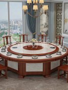 新中式高檔大理石餐桌